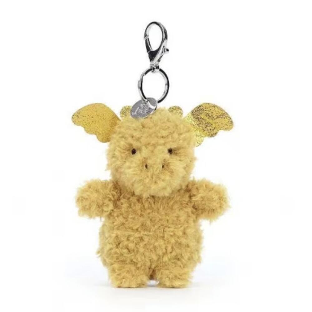 Cute Little Gold Dragon Inspired Bag Pendant, Charm, Keychain Toy - Plush, New